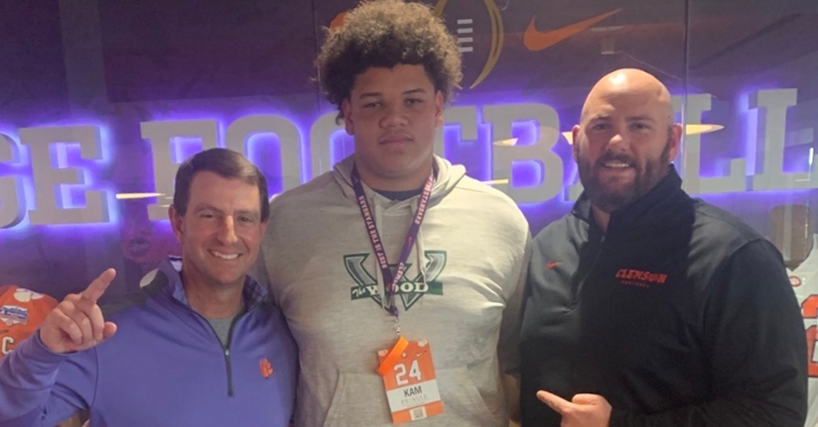 Top in-state OL target sees two of his top schools battle in rivalry game